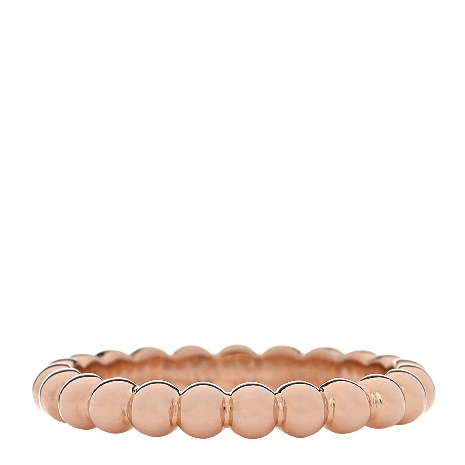 Van Cleef & Arpels 18K Rose Gold Medium Perlee Ring 51 5.75 3 of 5