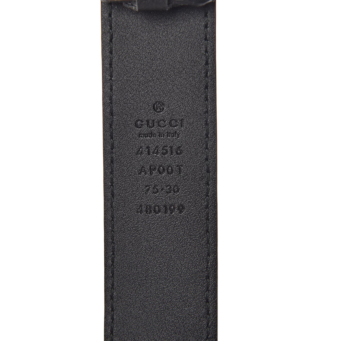 Calfskin Double G 30mm Belt 75 30 Black