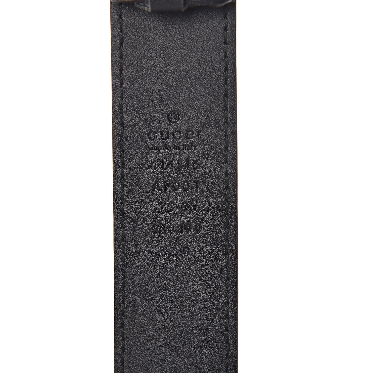 Gucci Calfskin Double G 30mm Belt 75 30 Black 4 of 7