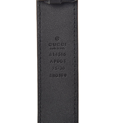Gucci Calfskin Double G 30mm Belt 75 30 Black 4 of 7