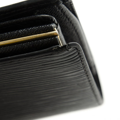 Louis Vuitton Epi French Purse Wallet Black 8 of 9