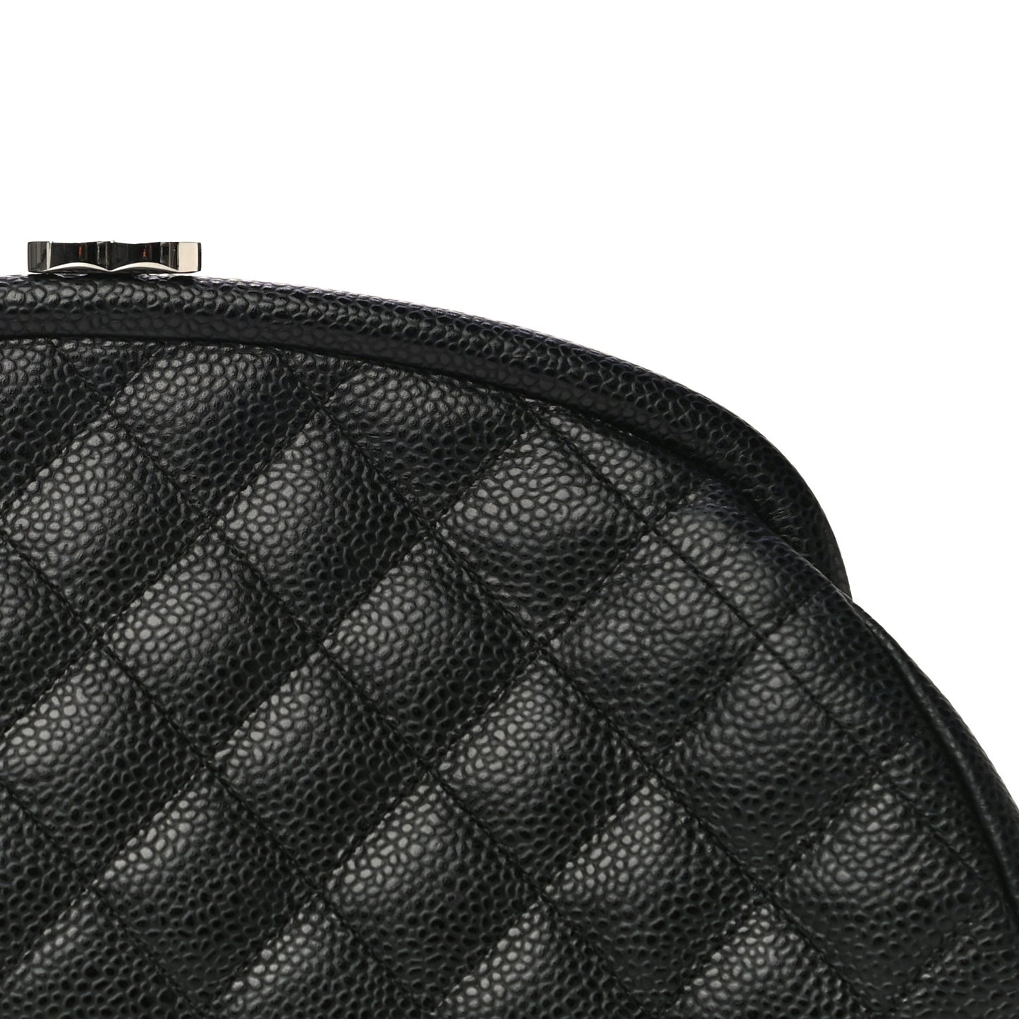 Caviar Quilted Timeless Clutch Black