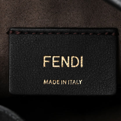 Fendi Vitello Century F is Fendi Eyebrow Monster Eyes Embossed Mini Mon Tresor Bucket Bag Black 6 of 11