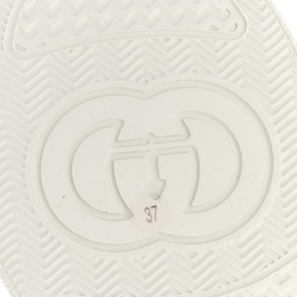 Gucci Calfskin GG Tennis Embossed Perforated Womens Platform 55mm Sneakers 37 Great White 7 of 11