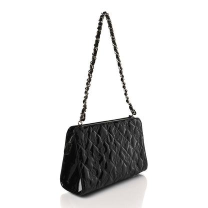 Chanel Patent Calfskin Lucky Symbols Pochette Black 3 of 9