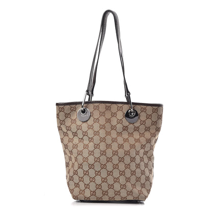 Gucci Monogram Small Eclipse Tote Brown 1 of 15