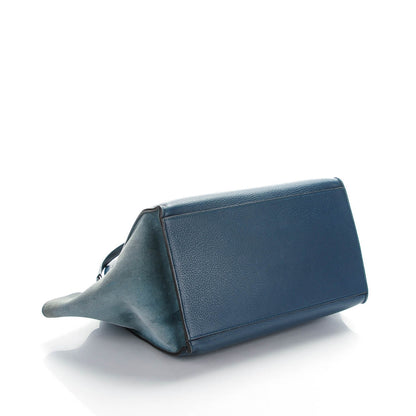 Celine Drummed Calfskin Suede Medium Trapeze Orage 4 of 12