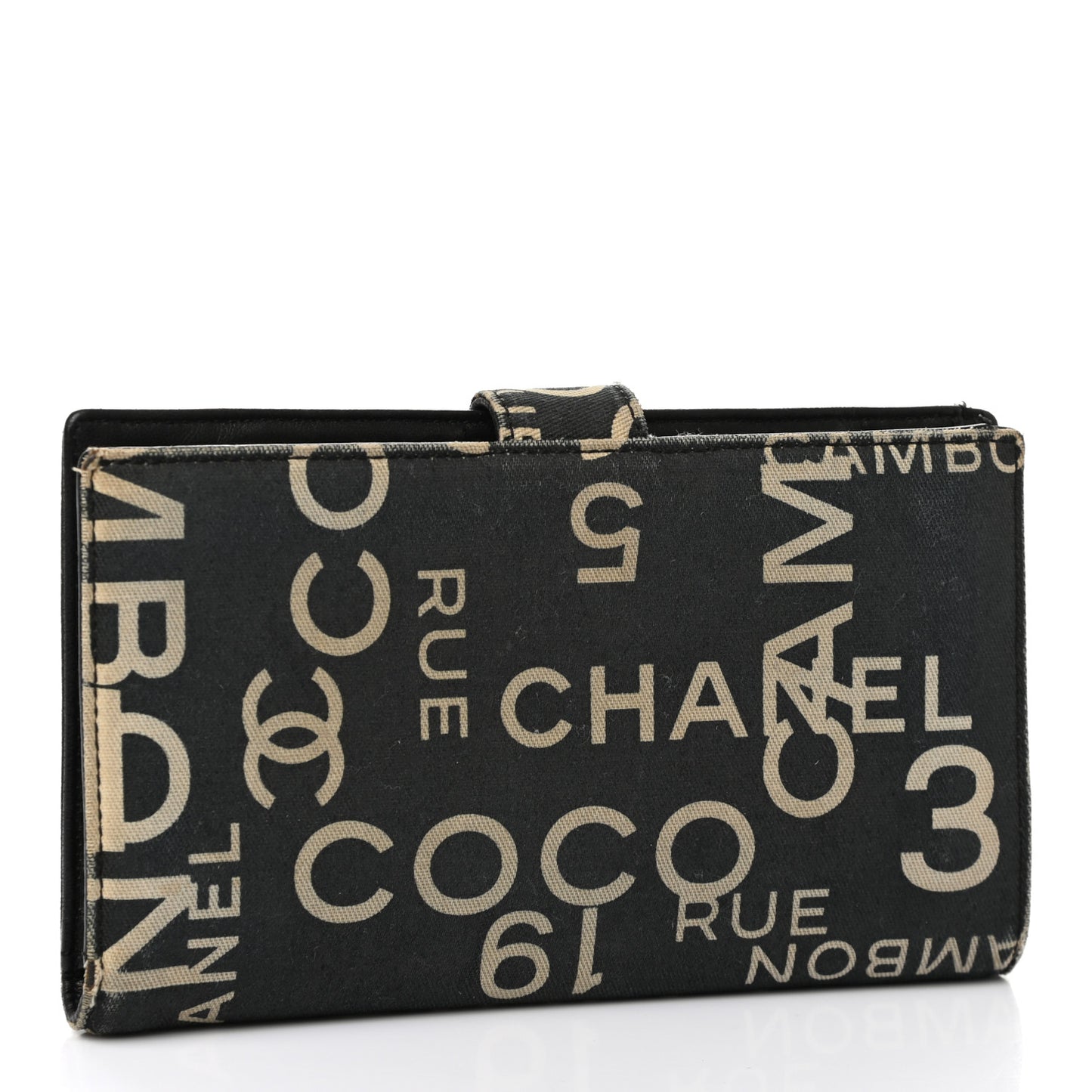 Canvas 31 Rue Cambon French Wallet Black
