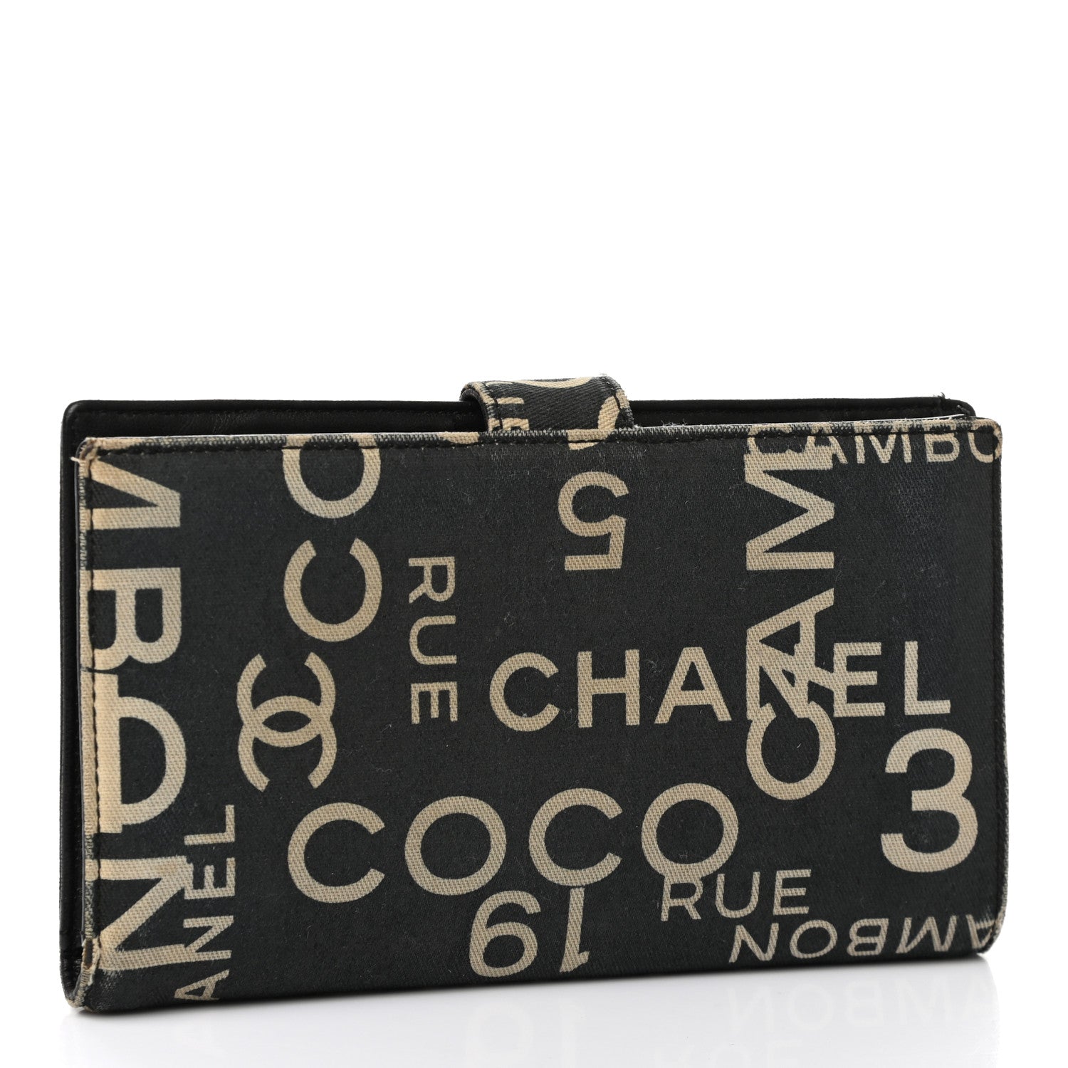 Chanel Canvas 31 Rue Cambon French Wallet Black 3 of 16