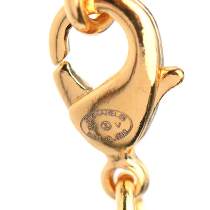 Chanel Metal CC Paris Button Necklace Gold 4 of 4