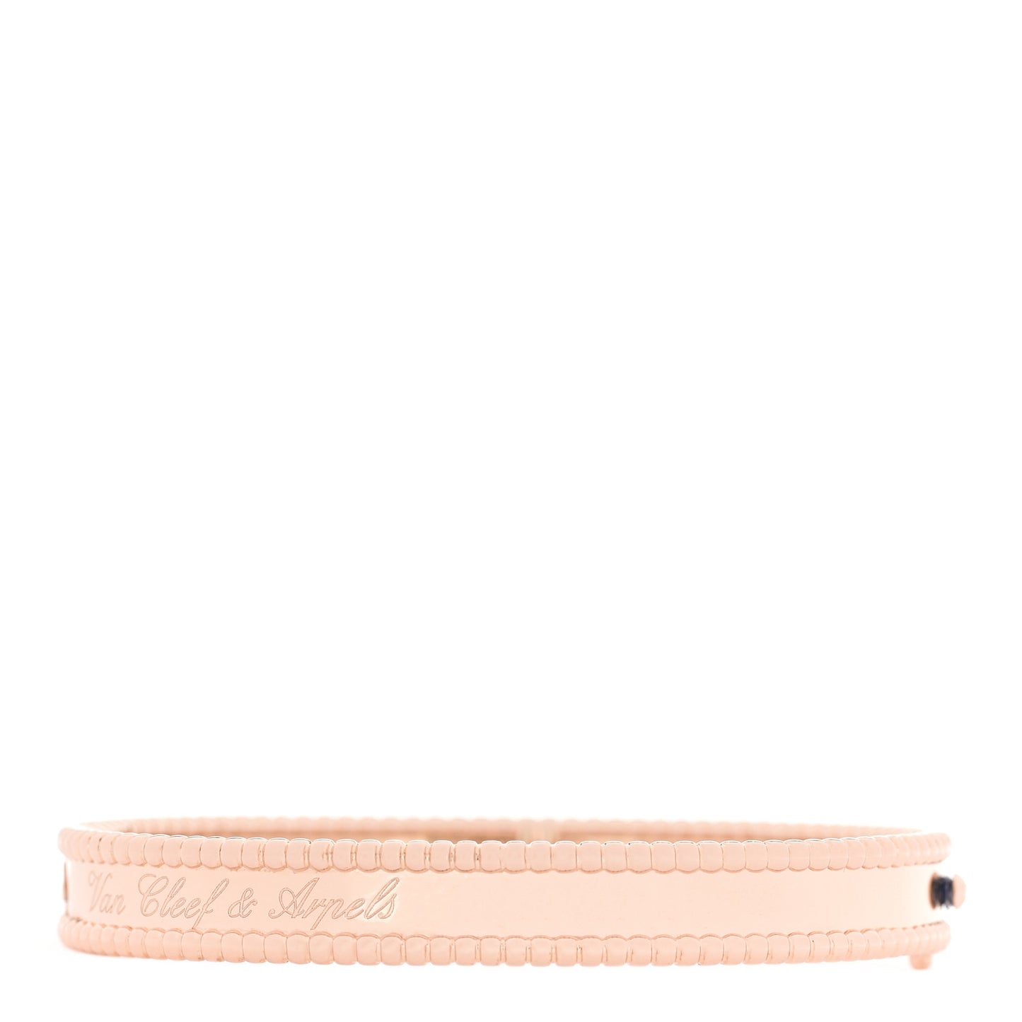18K Rose Gold Perlee Signature Bangle Bracelet S