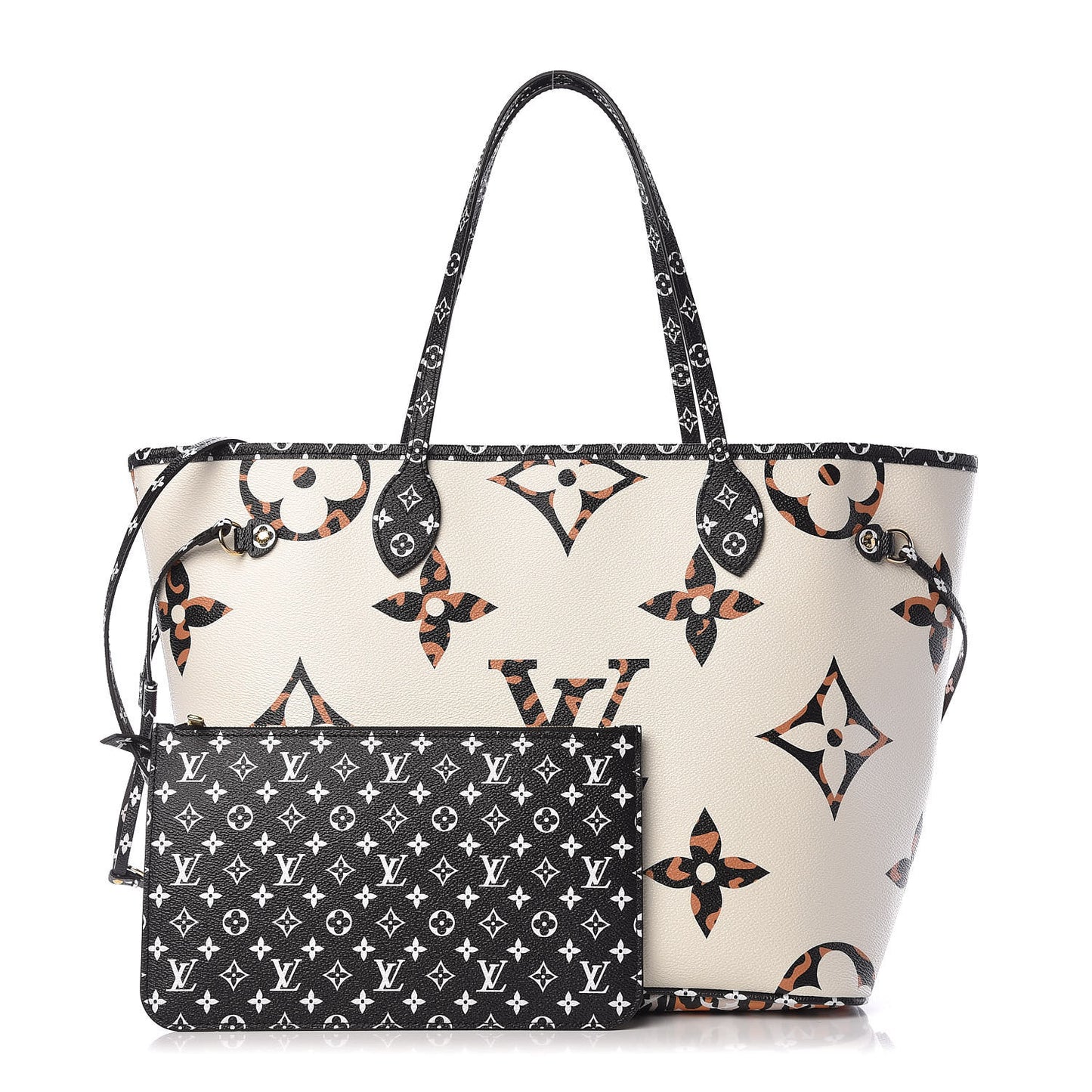 Monogram Giant Jungle Neverfull MM Ivory