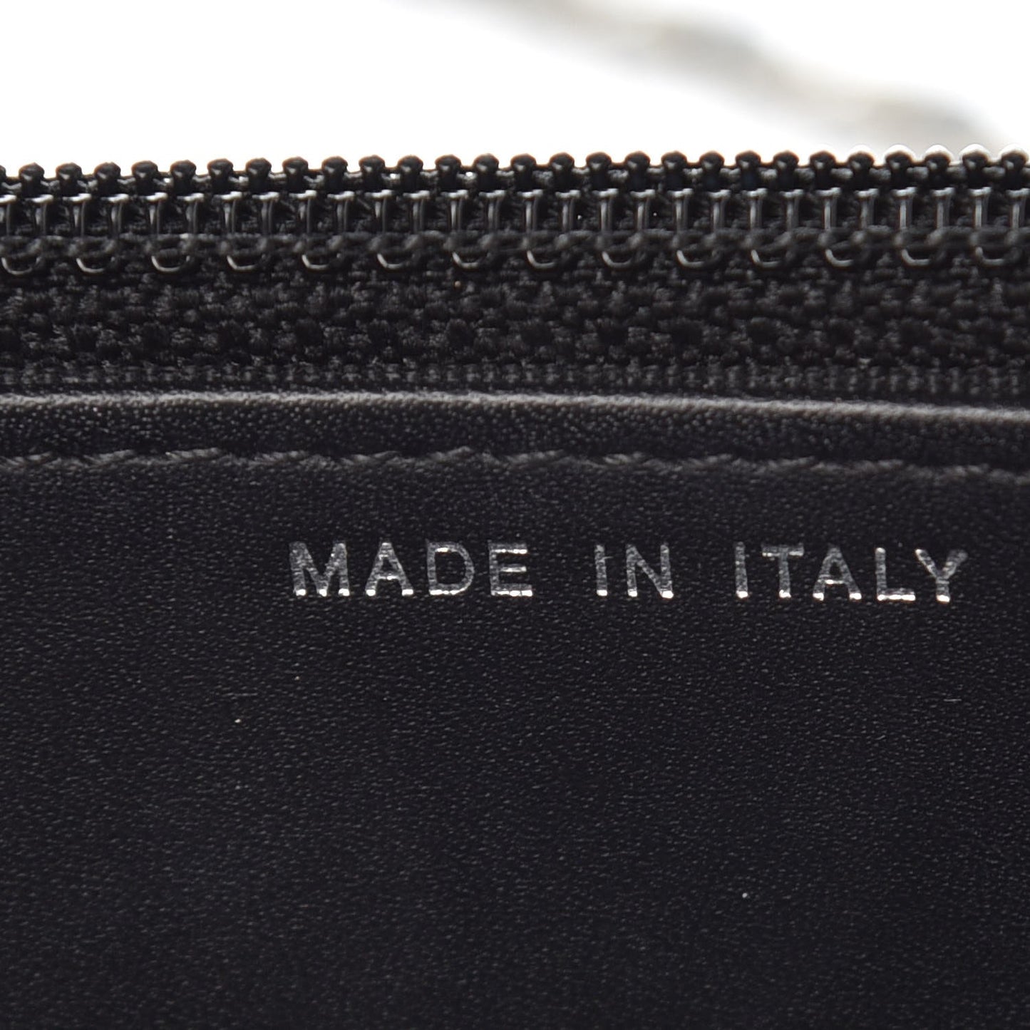 Patent Quilted Wallet On Chain WOC Black