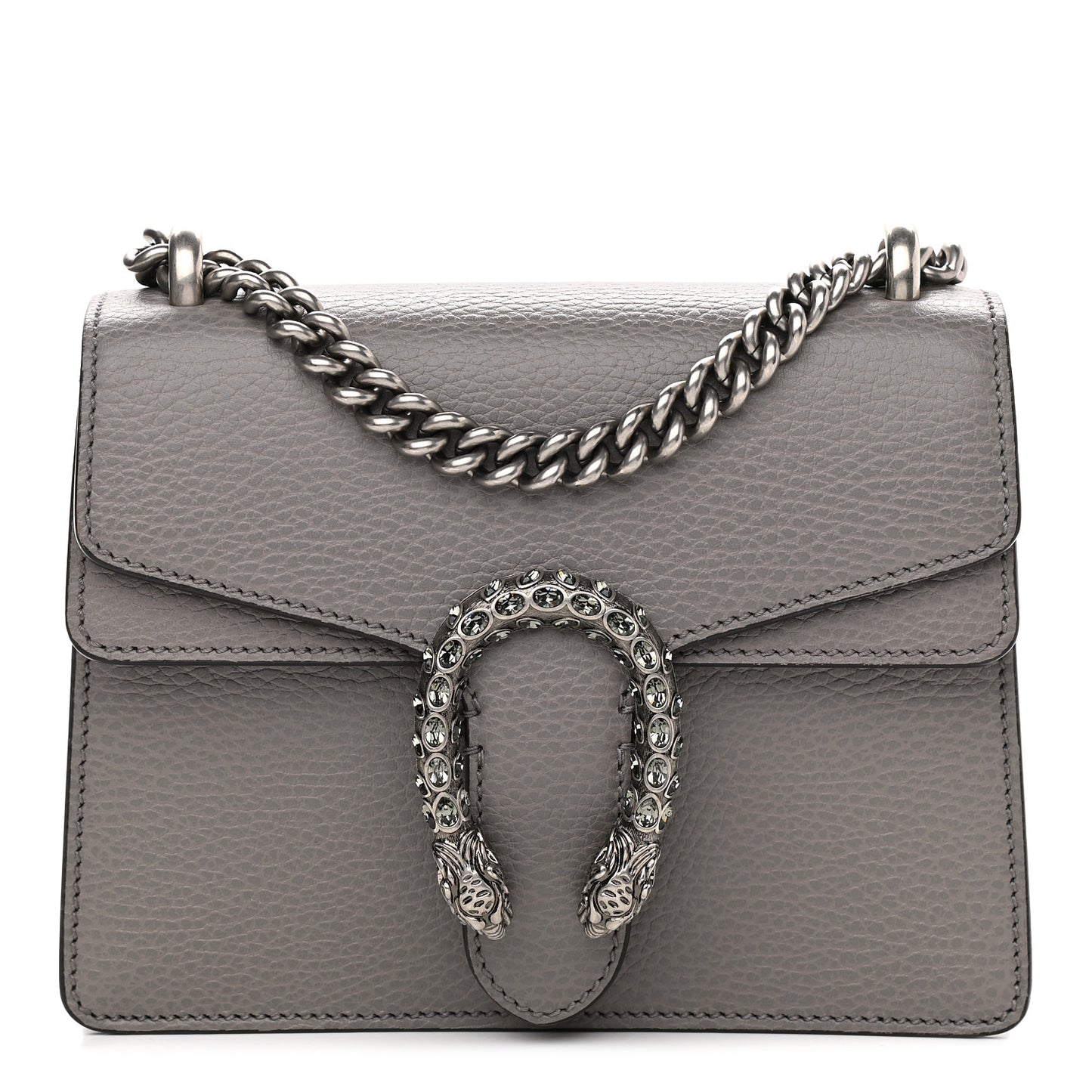 Calfskin Mini Dionysus Shoulder Bag Dusty Grey