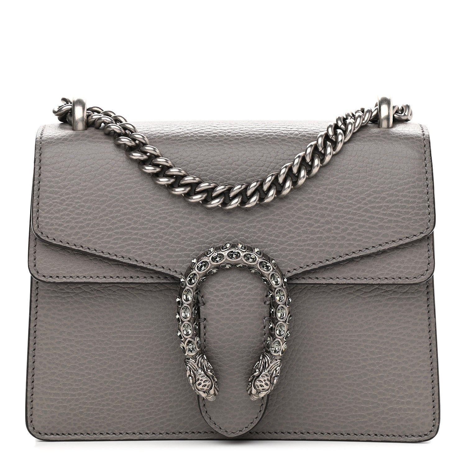 Gucci Calfskin Mini Dionysus Shoulder Bag Dusty Grey 1 of 10