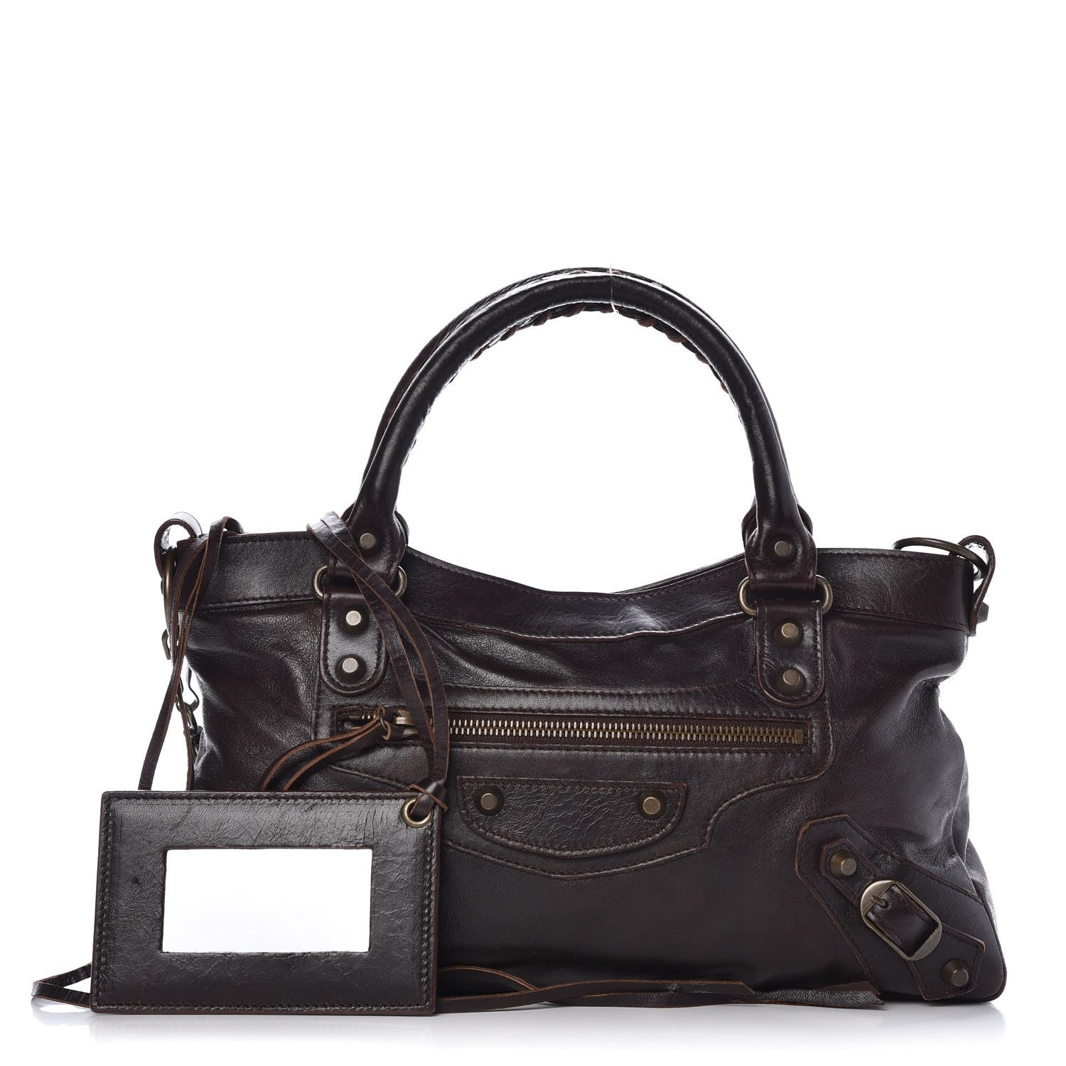Balenciaga Agneau Classic Hardware First Chocolate 1 of 7