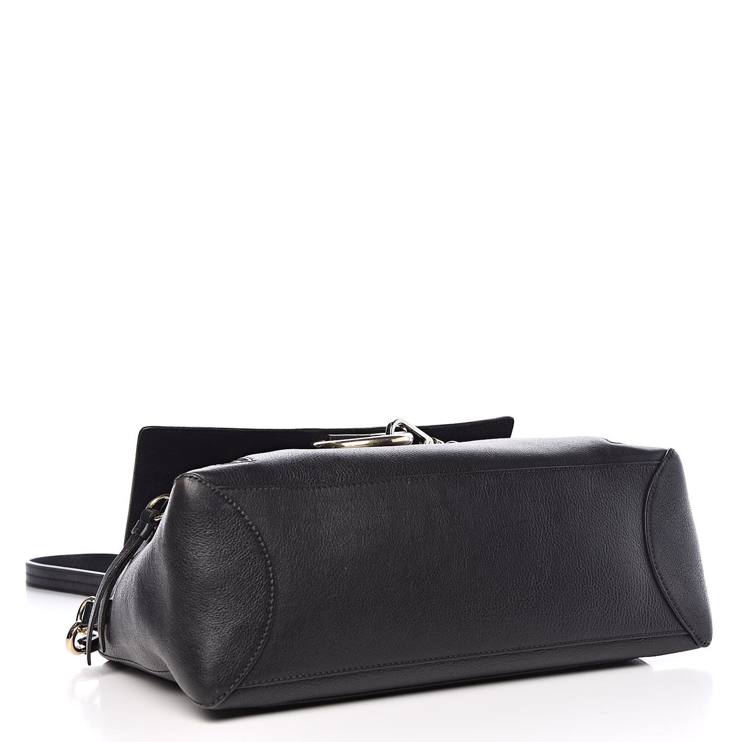 Calfskin Medium Faye Day Shoulder Bag Black