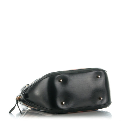 Burberry Bridle Calfskin House Check Medium Orchard Bowling Bag Black 4 of 8