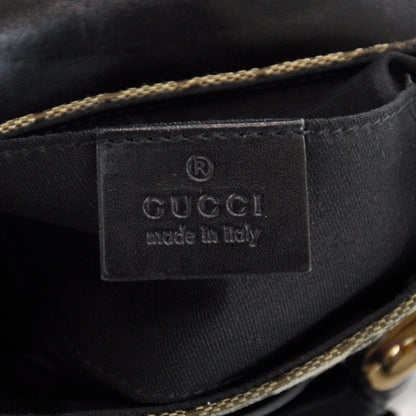 Gucci Monogram Web Horsebit Flap Bag 5 of 6