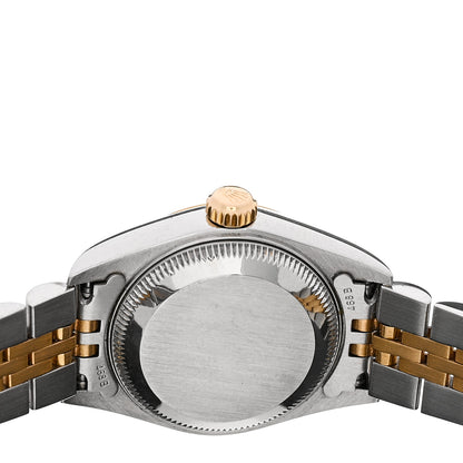 Rolex Stainless Steel 18K Yellow Gold 26mm Oyster Perpetual Datejust Watch White Roman 79173 4 of 4