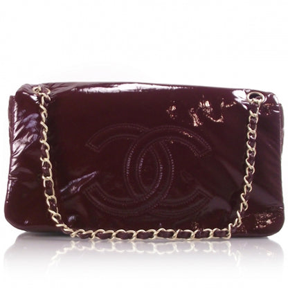 Chanel Vinyl Classic Flap Bag Bordeaux 1 of 11