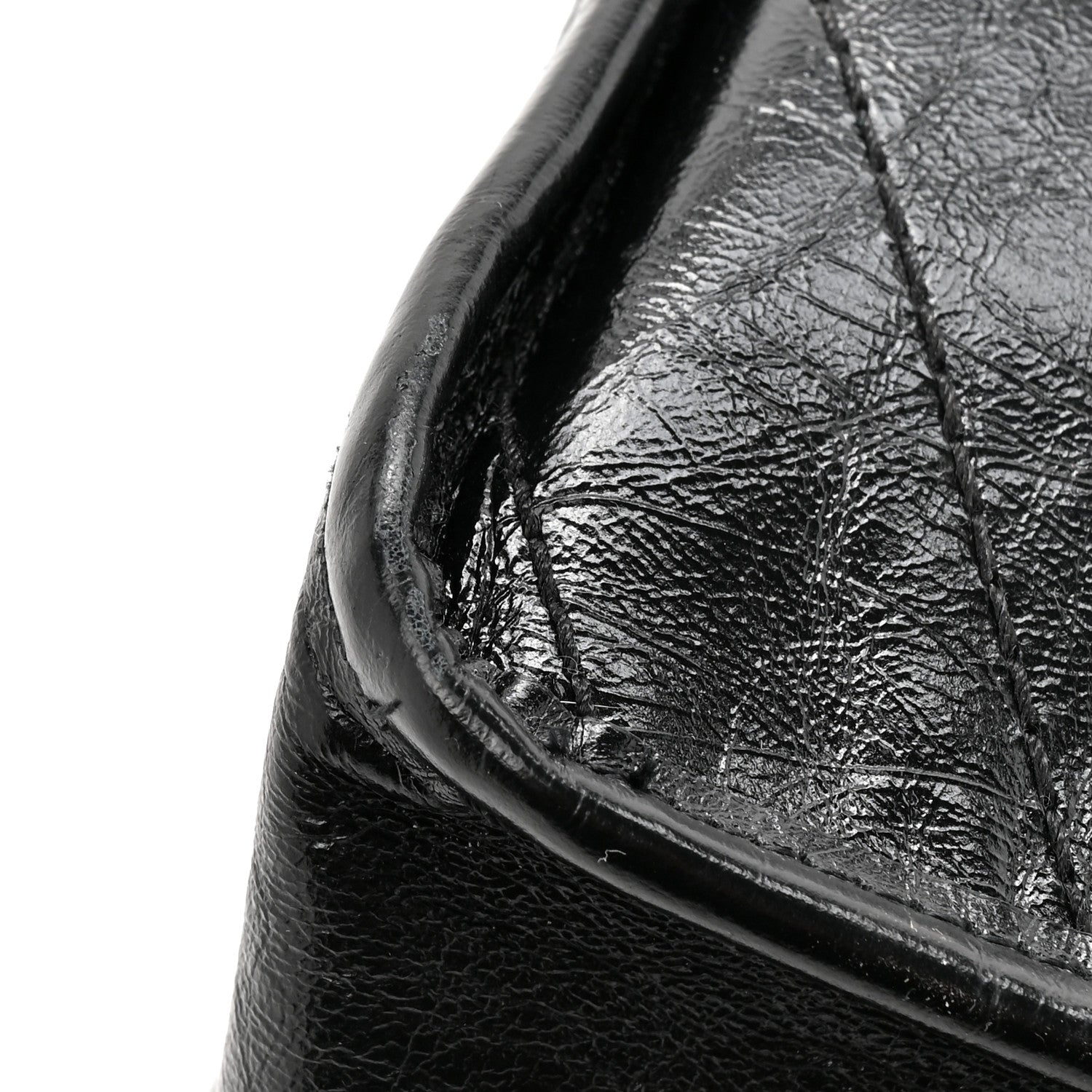 Saint Laurent Crinkled Calfskin Matelasse Monogram Medium Niki Chain Satchel Black 13 of 13