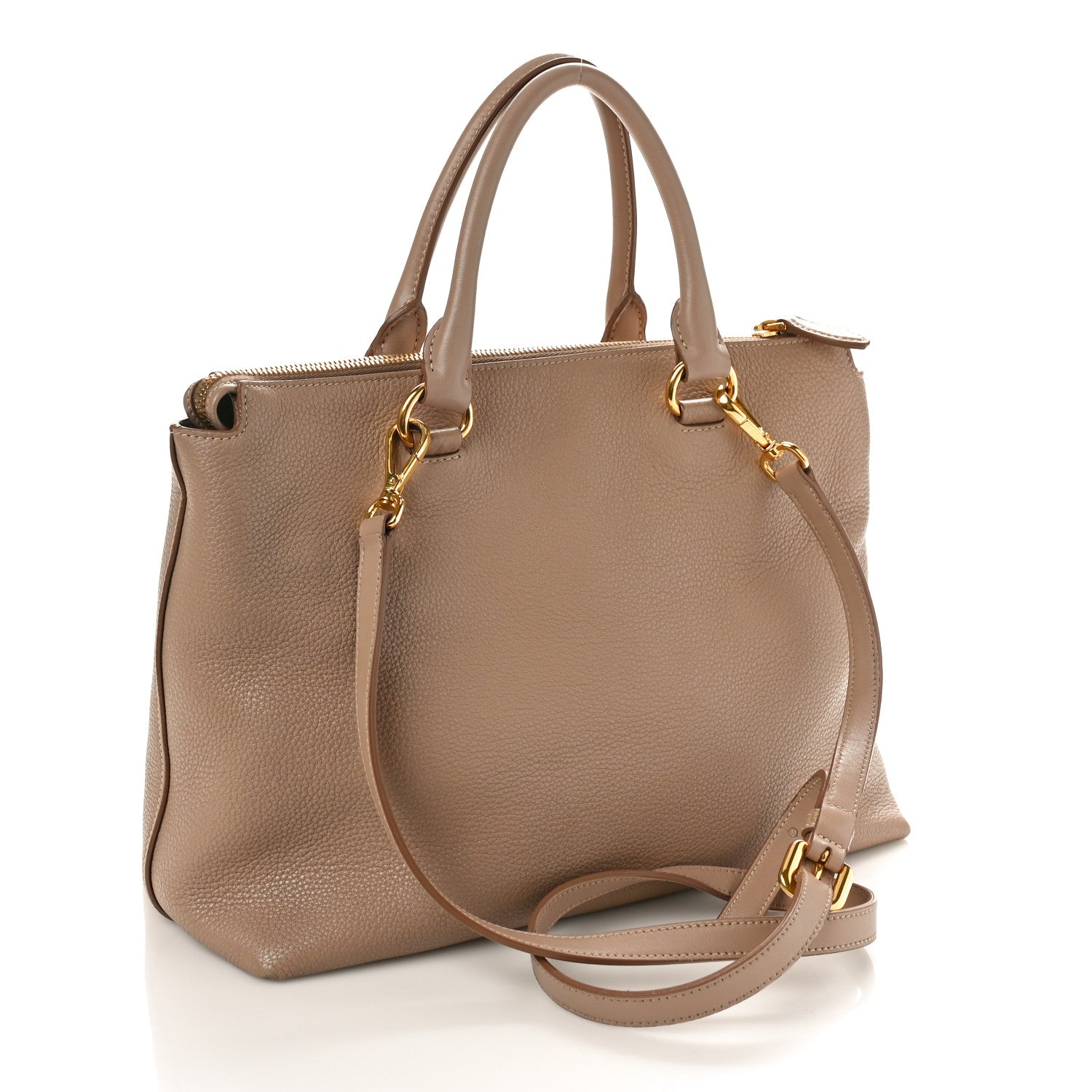 Prada Vitello Daino Boxy Tote Cammeo 3 of 10