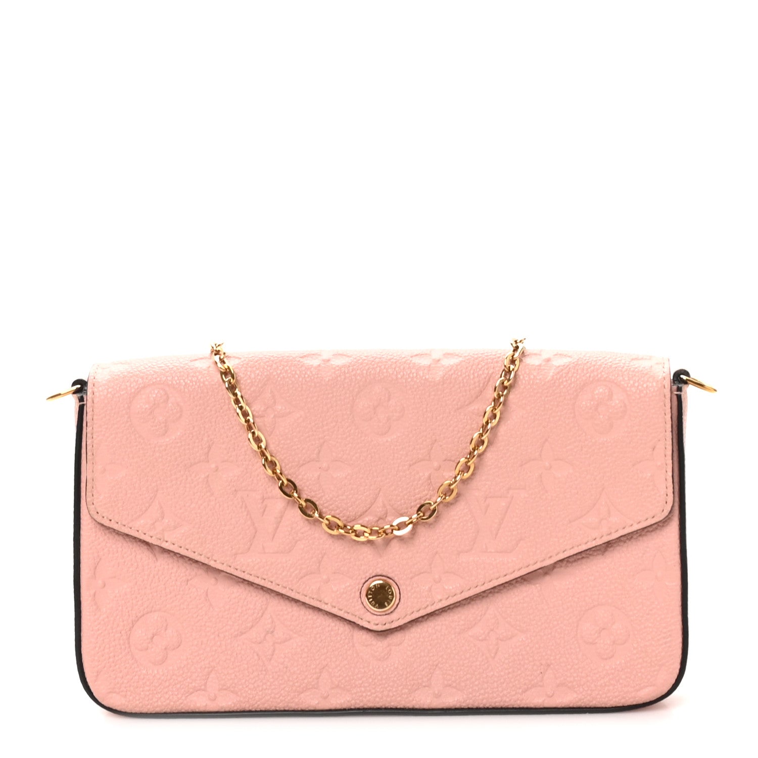 Louis Vuitton Empreinte Pochette Felicie Chain Wallet Rose Poudre 1 of 12
