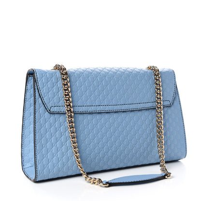 Gucci Microguccissima Medium Emily Chain Shoulder Bag Mineral Blue 3 of 9