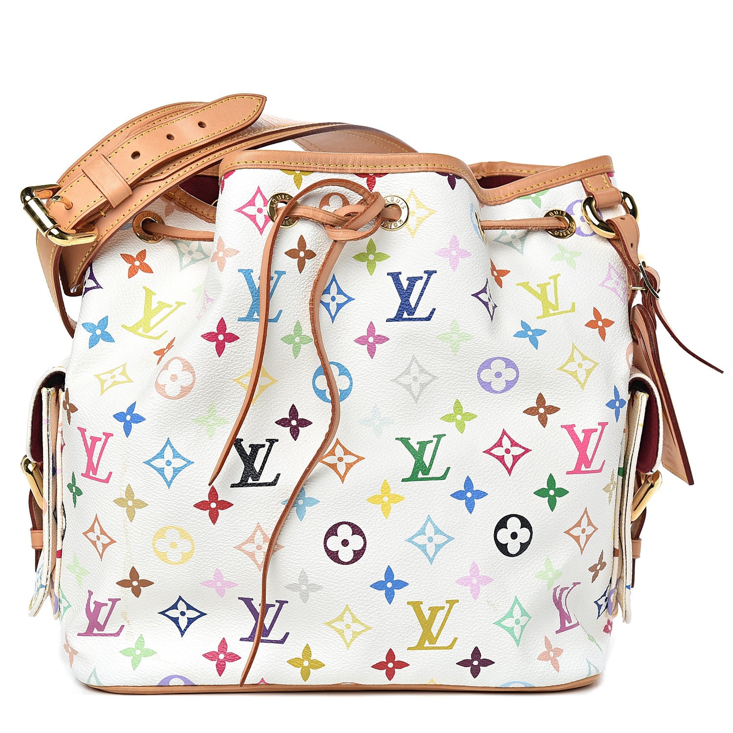 Monogram Multicolor Petit Noe White