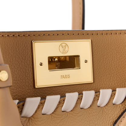 Louis Vuitton Calfskin Mahina Braided On My Side PM Arizona Brown 7 of 13