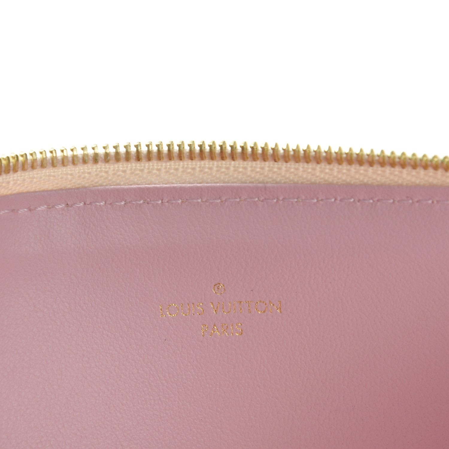 Louis Vuitton Damier Azur Felicie Chain Wallet Zippered Insert Rose Ballerine 6 of 6
