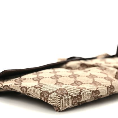 Gucci GG Monogram Double Pocket Belt Bag Dark Brown 9 of 11