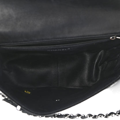 Chanel Lambskin Patent Classic Twist Crescent Flap Bag Black 5 of 17