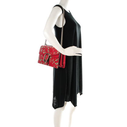 Gucci GG Supreme Monogram Arabesque Small Dionysus Shoulder Bag Hibiscus Red 2 of 7