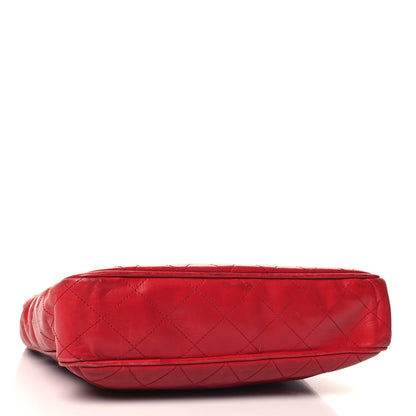 Chanel Lambskin Quilted Tote Red 4 of 15