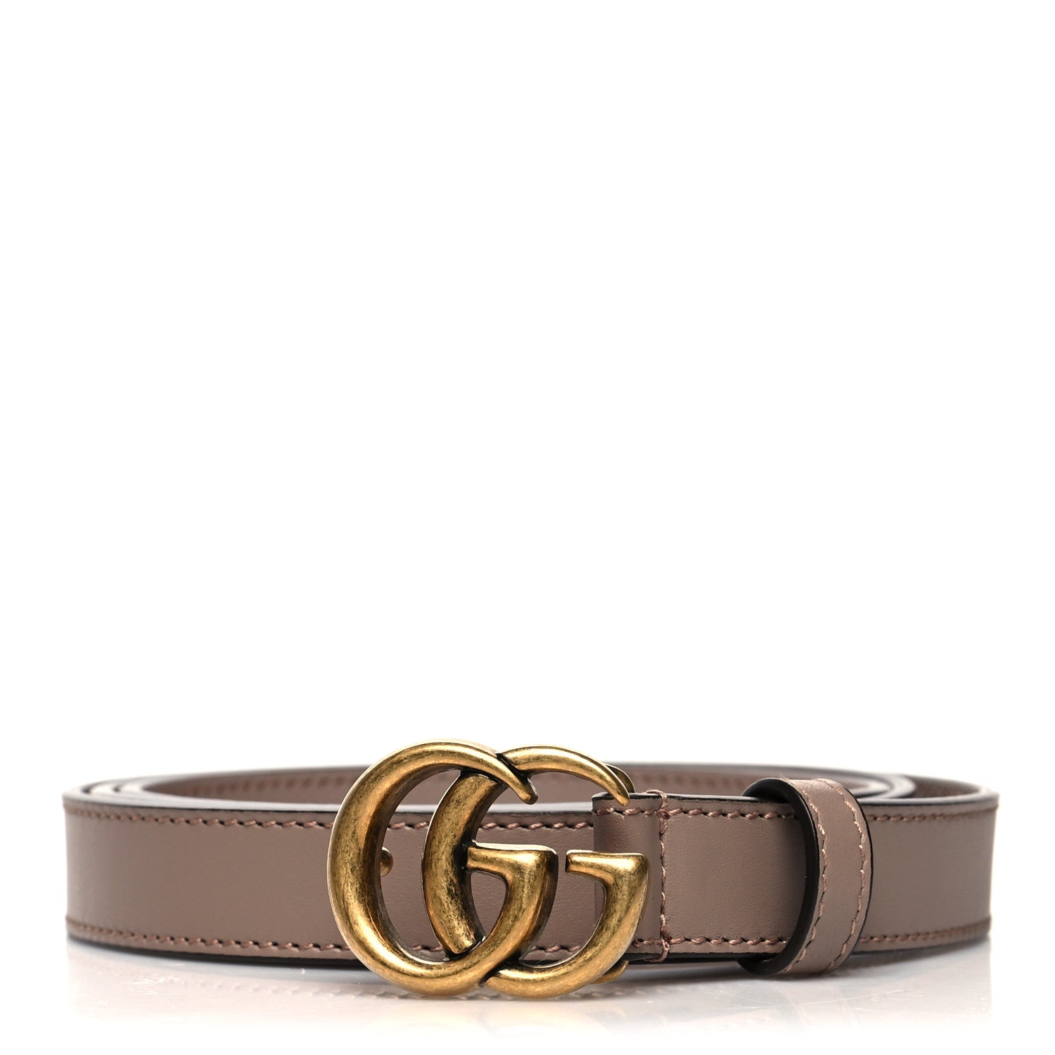 Gucci Calfskin Double G 20mm Belt 100 40 Porcelain Rose 1 of 5