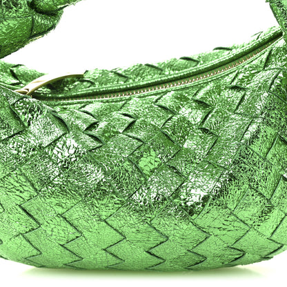 Bottega Veneta Metallic Nappa Intrecciato Mini Jodie Parakeet 8 of 10