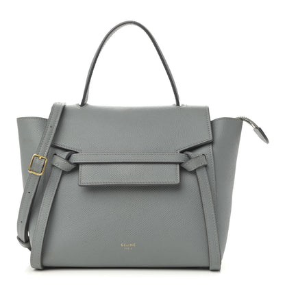 Celine Grained Calfskin Nano Belt Bag Grey 1 of 18