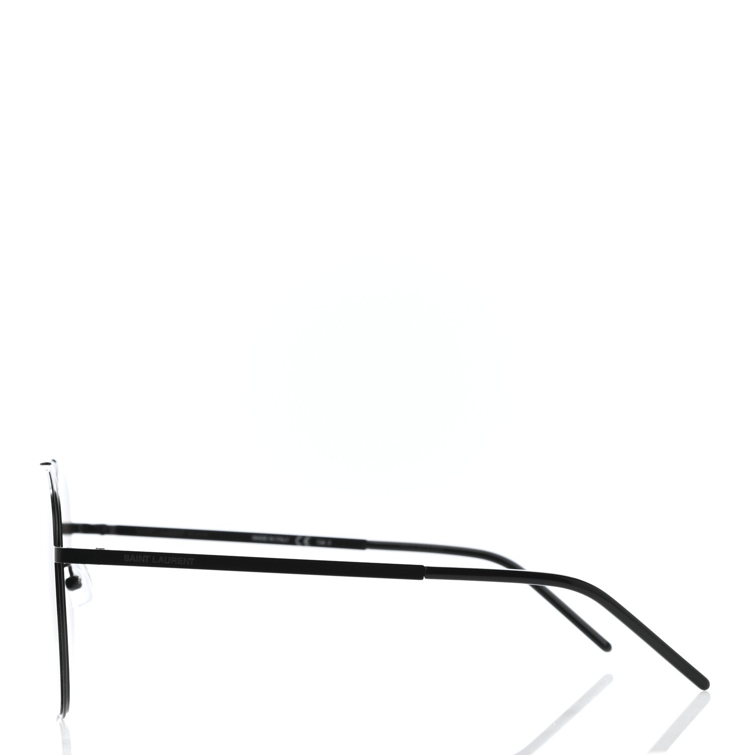 Saint Laurent Metal Aviator Classic 11 Slim Sunglasses Black 2 of 5
