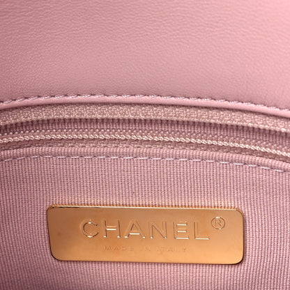 Chanel Lambskin Quilted Medium Chanel 19 Flap Light Pink 6 of 11