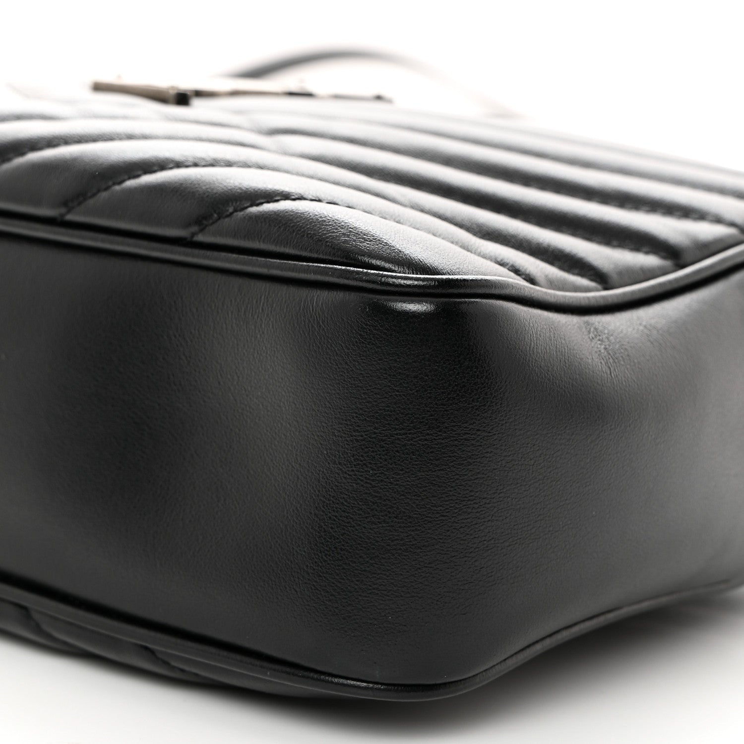 Saint Laurent Calfskin Matelasse Monogram Lou Camera Bag Black 10 of 10