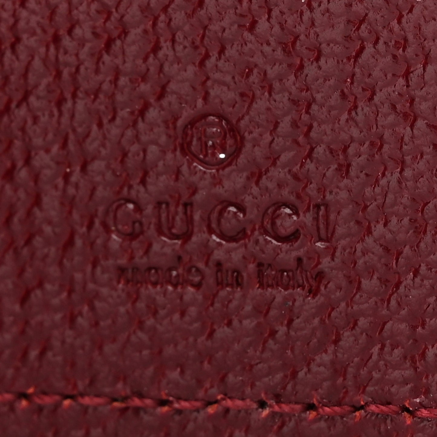 GG Supreme Monogram Passport Card Case Beige Bordeaux