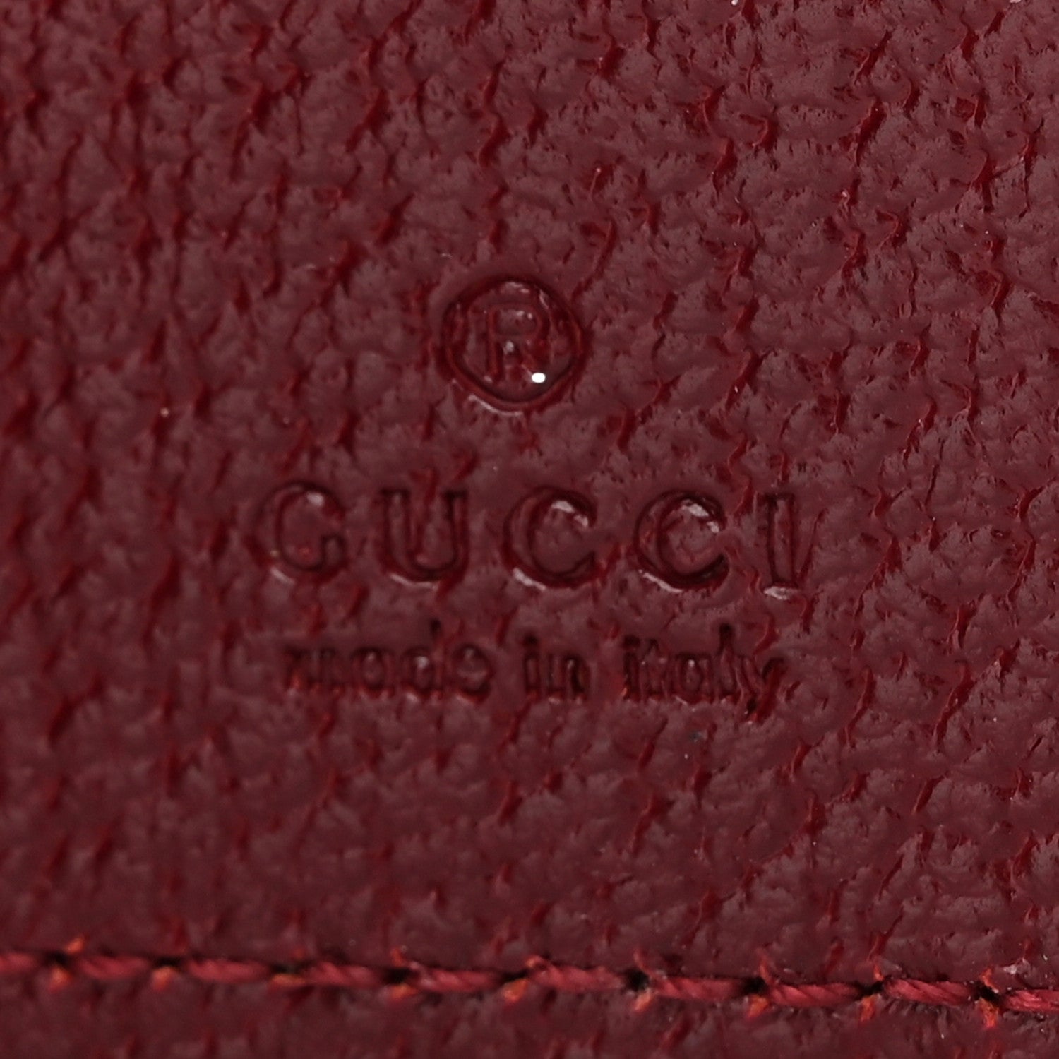 Gucci GG Supreme Monogram Passport Card Case Beige Bordeaux 8 of 9