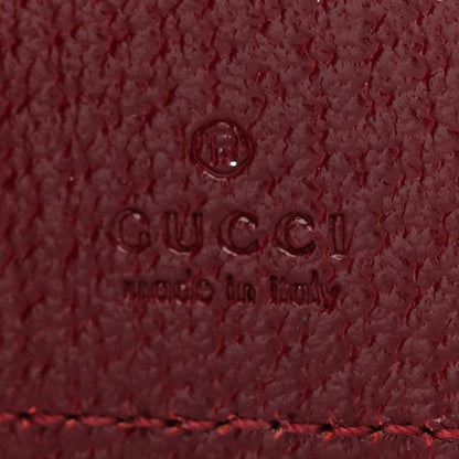 Gucci GG Supreme Monogram Passport Card Case Beige Bordeaux 8 of 9