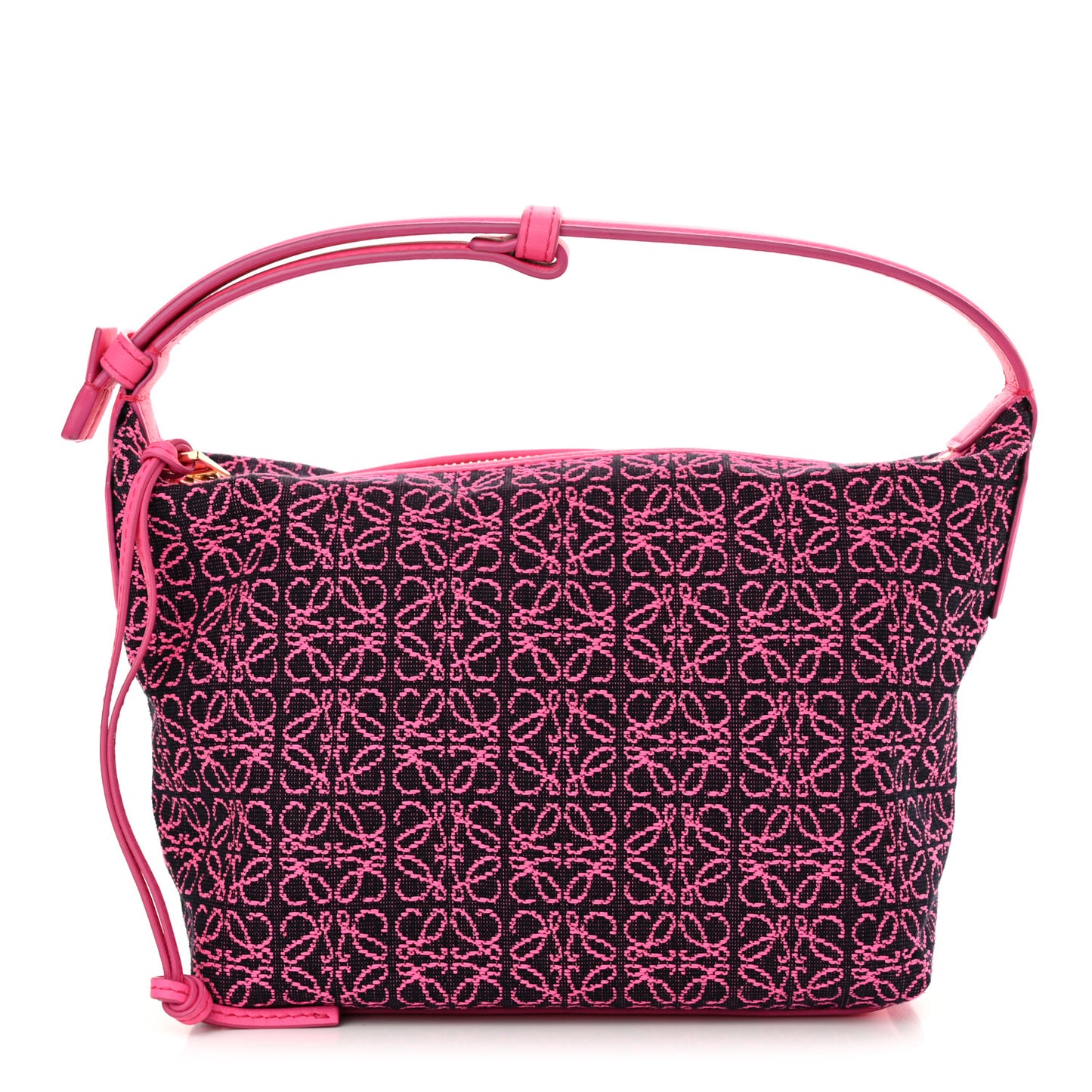 Jacquard Anagram Calfskin Small Cubi Bag Pink