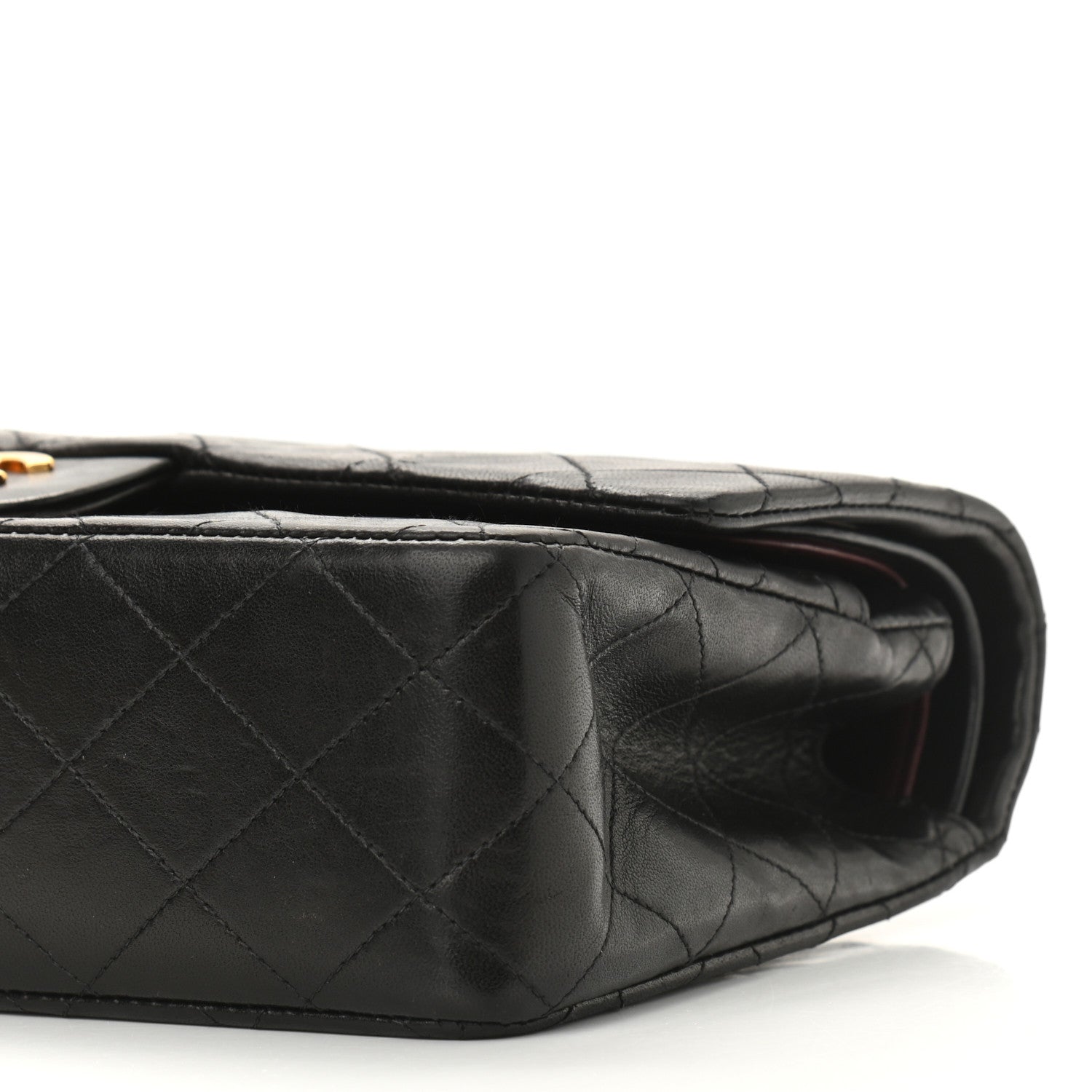 Chanel Lambskin Quilted Medium Double Flap Black 11 of 11