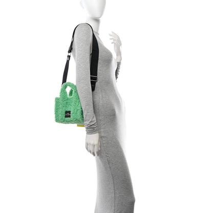 Marc Jacobs Polyester Cotton Mini The Teddy Traveler Tote Bag Fluffy Green 2 of 10
