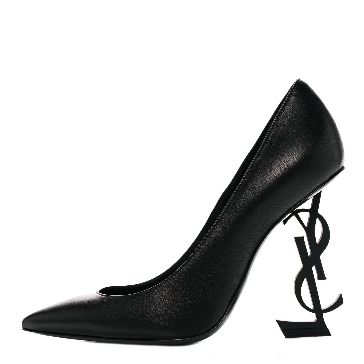 Saint Laurent Calfskin Opyum 110 Pumps 35.5 Black 1 of 11