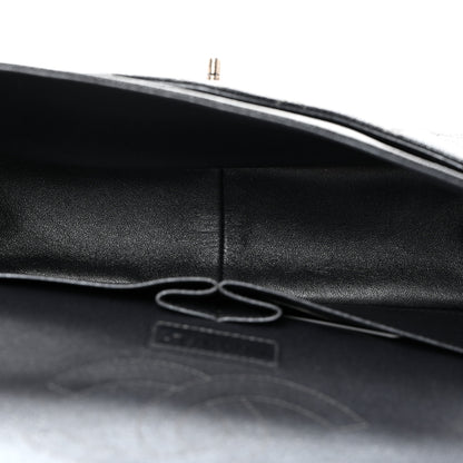 Chanel Metallic Caviar Quilted Jumbo Double Flap Dark Grey 5 of 14